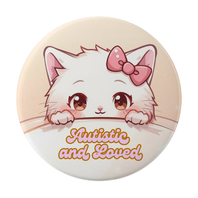 Autistic and loved pin button (Autistic and loved pin button)