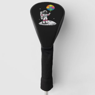Autistic Astronaut Balloon Space Autism Awareness Golf Head Cover