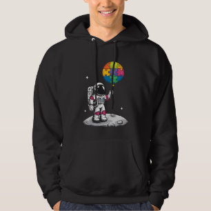 Autistic Astronaut Balloon Space Autism Awareness Hoodie