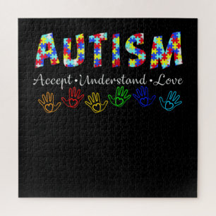 Autistic Autism Accept Understand Love Jigsaw Puzzle