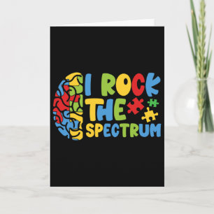 Autistic Autism Awareness Boys Toddler I Rock The Card
