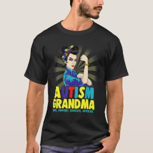 Autistic Autism Awareness Grandma Strong Shirts Wo