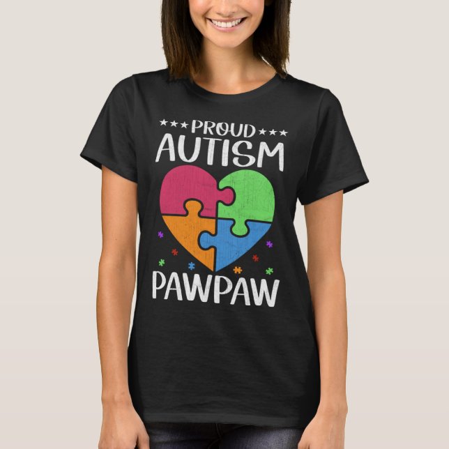 Autistic Autism Awareness Month Cute Proud Autism  T-Shirt (Front)