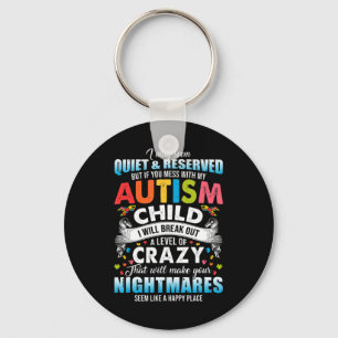 Autistic Autism Awareness Puzzle Pieces Proud Auti Key Ring