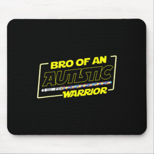 Autistic Autism Awareness Warrior Brother Boys Men Mouse Mat