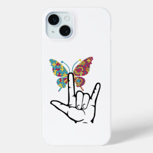 Autistic Autism Butterfly Autism Awareness iPhone 15 Mini Case