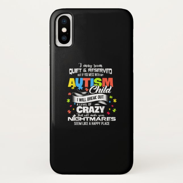 Autistic | Autism Child I Will Break Out A Level Case-Mate iPhone Case (Back)