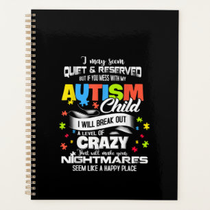 Autistic Autism Child I Will Break Out A Level Planner