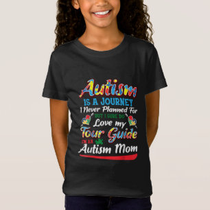 Autistic Autism Is A Journey I Never Planner T-Shirt