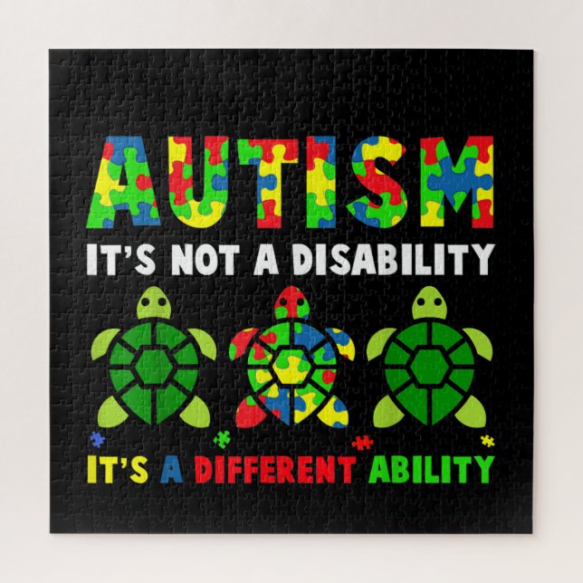 Autistic | Autism It's Not A Disability Jigsaw Puzzle (Vertical)