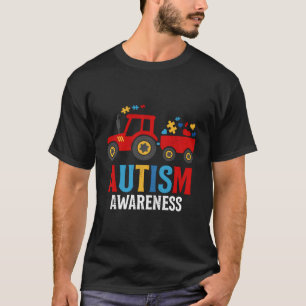 Autistic Autism Train Tractor T-Shirt