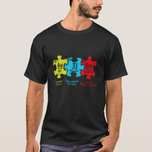 Autistic Awareness Month Elements Periodic Table A T-Shirt