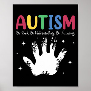 Autistic Boy Or Girl Autism Be Kind Understanding Poster