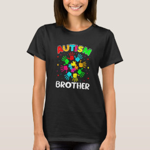 Autistic Brother Puzzle Support Family Autism Awar T-Shirt