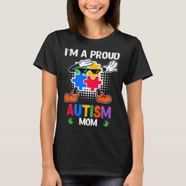 Autistic children diversity for mom Autism T-Shirt (Front)