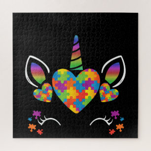 Autistic   Cute Unicorn Autism Awareness Puzzle