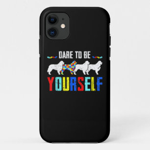 Autistic   Dare To Be Different Bernese Mountain iPhone 11 Case