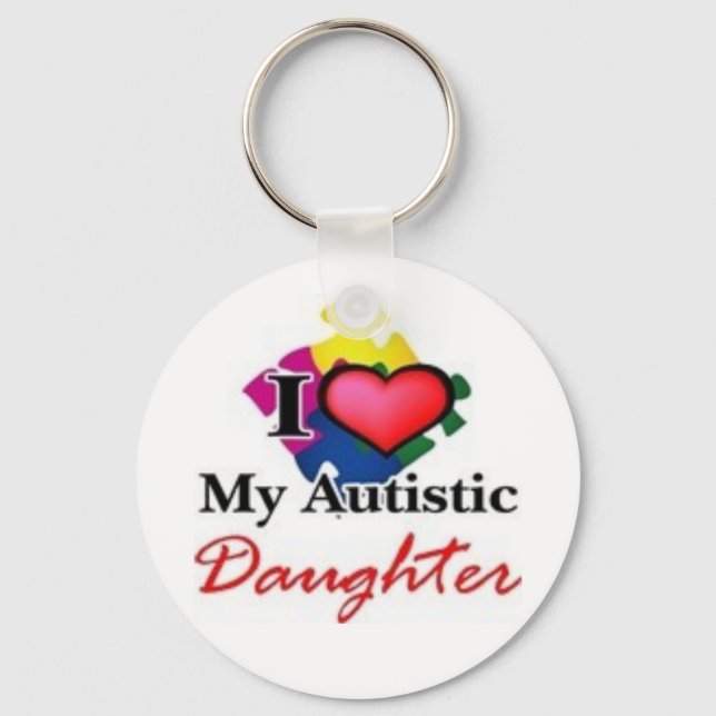 autistic daughter key ring (Front)