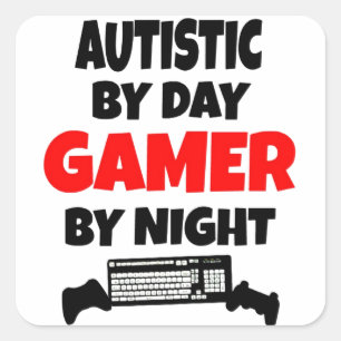 Autistic Gamer Square Sticker