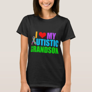 Autistic Grandson Grandmother T-Shirt