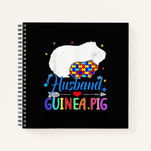 Autistic   Guinea Pig Husband Puzzle Piece Notebook