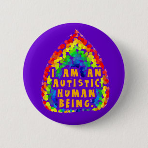 Autistic Human Being Buttons