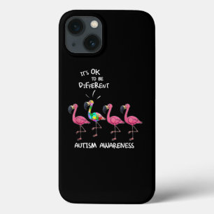 Autistic It's Ok To Be Different Flamingo Puzzle iPhone 13 Case