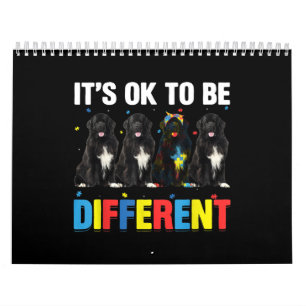 Autistic  It's Ok To Be Different Newfoundland Mom Calendar