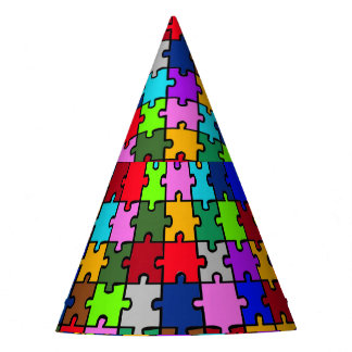 Autistic Jigsaw Party Hat