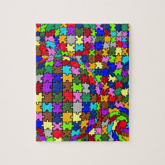 Autistic Jigsaw Warp Jigsaw Puzzle | Zazzle.co.uk