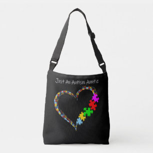 Autistic Just An Autism Auntie Crossbody Bag