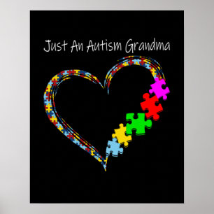 Autistic Just An Autism Grandma Poster