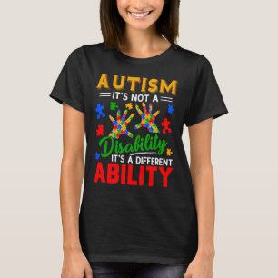 Autistic Kids Its A Different Ability Autism Aware T-Shirt