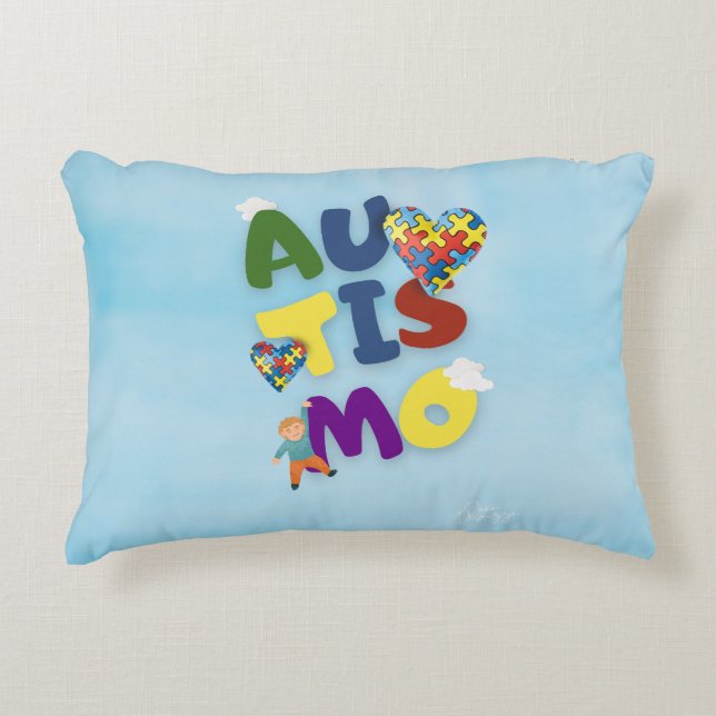 Autistic Mom Pillow (Front)