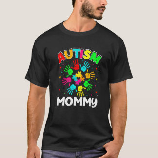 Autistic Mummy Puzzle Support Family Autism Awaren T-Shirt