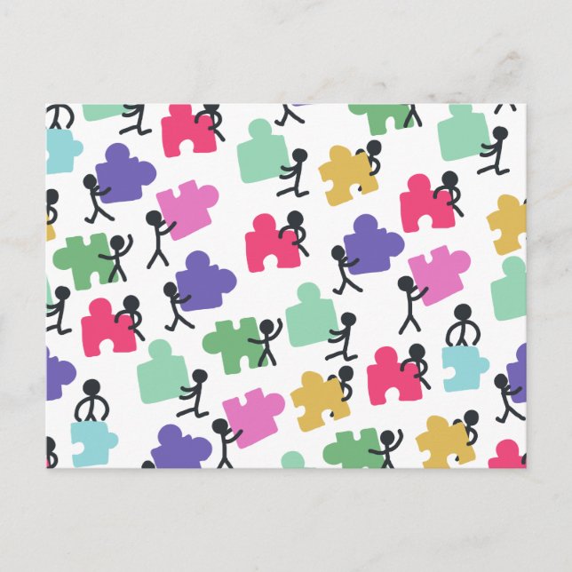 autistic people postcard (Front)