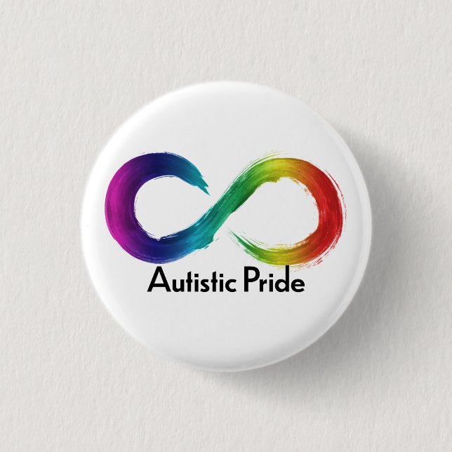 Autistic Pride 3 Cm Round Badge (Front)