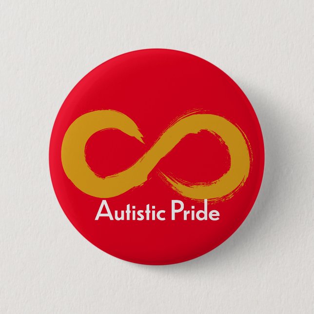 Autistic Pride 6 Cm Round Badge (Front)