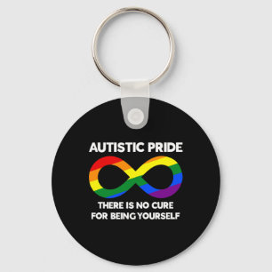 Autistic Pride - Autism Awareness - Rainbow Infini Key Ring