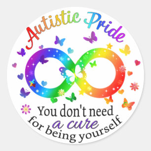 Autistic Pride Classic Round Sticker