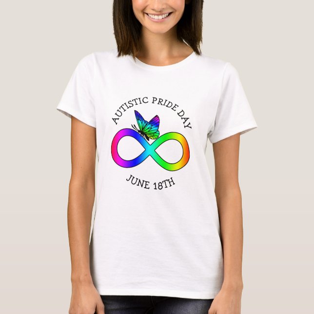 Autistic Pride Day June 18th Awareness Shirt (Front)