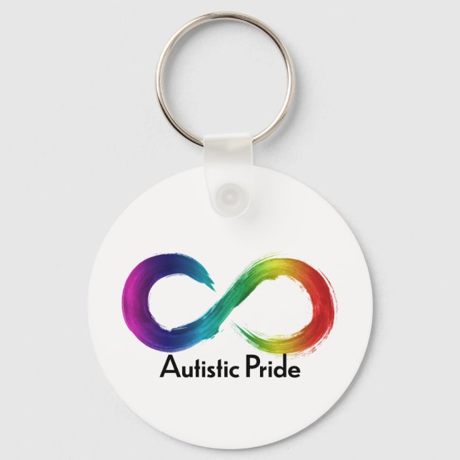 Autistic pride keychain (Front)