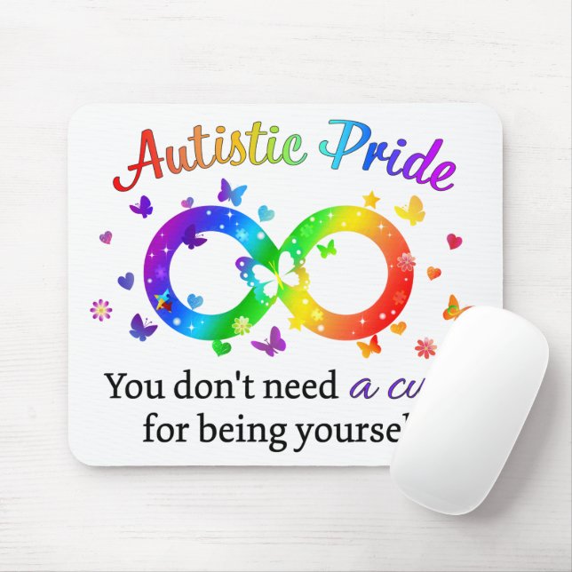 Autistic Pride Mouse Mat (With Mouse)