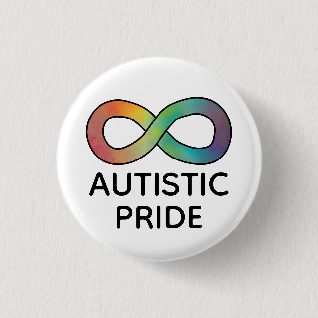 Autistic Pride Neurodiversity Acceptance 3 Cm Round Badge (Front)