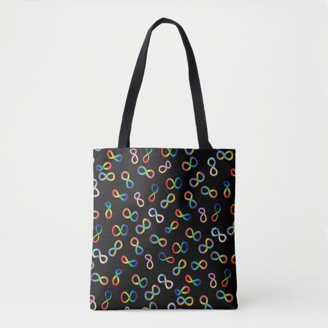 Autistic Pride Neurodiversity Acceptance Tote Bag (Front)