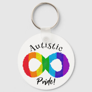 Autistic Pride Neurodiversity Autism Rainbow Key Ring