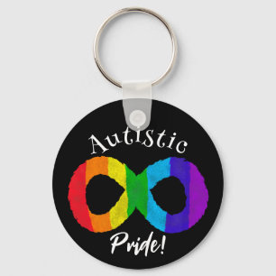 Autistic Pride Neurodiversity Autism Rainbow Keych Key Ring