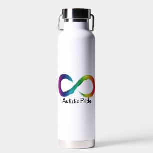 Autistic Pride neurodiversity logo Water Bottle