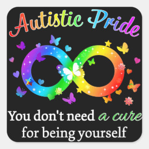 Autistic Pride Square Sticker