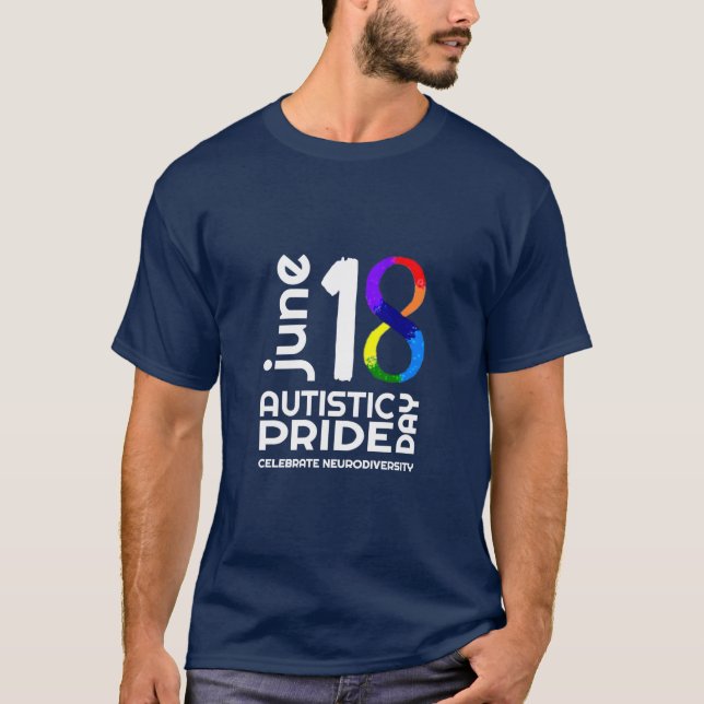 Autistic Pride T-Shirt Blue (Front)